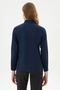 Women's Navy Blue Long Sleeve Basic Shirt 50308038-Vr033 - 5