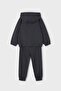 Boy's Hooded Tracksuit Set - Anthracite - 3