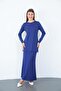 Viscose Tunic & Skirt Set - Navy Blue