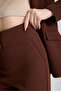 Button Detailed Jacket Pants Set Brown - 4