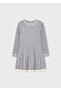 Girl's Basic Knitwear Dress 2-10 Years Gray - 4