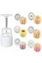 Press Cookie Cutter Flower-Shaped Cookie Machine Round Mixed Pattern 7 Pieces - 3
