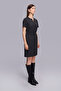 Kemerli Knee-Length Striped Dress - 5