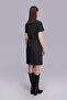 Kemerli Knee-Length Striped Dress - 6