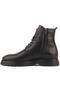 - Black Leather Lace-Up, Zippered Men's Boots 102-8050-H1085 - 3