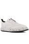 - White Leather Lace-Up Men's Casual Shoes 101-1026-t01132 - 8