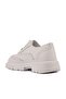 - White Leather Lace-Up Men's Casual Shoes 101-1000-H1308 - 4
