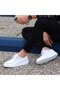 - White Leather Lace-Up Men's Casual Shoes 101-1005-He1065 - 5