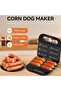 Corn Dog Maker, Hot Dog Waffle Machine with Non-stick Coating Plate - 5