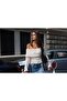 Women's Madonna Collar Long Sleeve Knitwear Blouse - 3