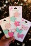 Girl's 9 Pieces Glitter Silvery Clip Buckle (Butterfly-Heart-Star) - 2