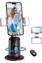 Auto Face Tracking Tripod, 360° Rotation Face & Body Tracking Mobile Phone Holder with Remote, No A