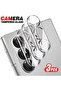 For Samsung Z Fold7 3Pieces 3Pcs Clear Crystal 3D Curved Tempered Glass Camera Lens Protector for Z