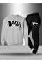 Children's Printed Crew Neck Sweatshirt and Sweatpants Set 3 Thread Raster for Autumn/Winter