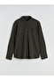 Khaki Regular Fit Long Sleeve Men's Shirt - 5