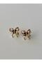 Women's Butterfly Model Pearl Stone Earrings - 6