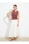 Lcwaikiki classic window detailed ruched women's knitwear tank top - 4