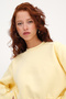 Fleece-Lined Basic Sweatshirt S3812-İ13 - 2