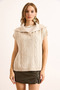 Women's Stone Wide Collar Buttoned Knitwear Sweater Svt-00000050 - 2