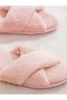 New season sparkling pieces from esvab pink cross-banded women's house slippers - 2