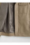 Ozmarka New Season Beige Shirt Collar Suede Men's Jacket - 7