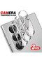 For Samsung Z Fold7 3Pieces 3Pcs Clear Crystal 3D Curved Tempered Glass Camera Lens Protector for Z - 7