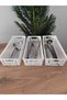 Set of 4 White Spoon Holders Kitchen Organizer Drawer and Cabinet Organizer Knife Holder Ladle Holder - 3