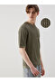 Esvab • Modern & Distinctive Zero Roba Collar Short Sleeve Men's Textured Knitwear Sweater