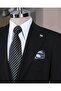 Italian Style Slim Fit Jacket Pant Suit Black T14156 - 3