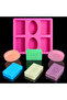 6 Holes 3D Silicone Soap Mold Soap Making Moulds Supplies Candle Form Resin Craft Home Decor - 7