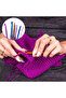 12pc Crochet Hooks Set Metal Handle Knitting Needles for Arthritic Hands DIY Crochet Needles for ... - 6