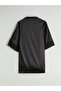 Black Double-Breasted Collar Satin Women's Dressing Gown - 7