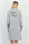 Women Heather Sweater Dress, Grey - 3