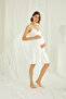 Women's 94% Viscose 6% Elastane Lace Front Dressing Gown Set with Nursing Feature for Pregnant and Postpartum Women - 4