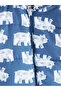 Lcw Baby Blue Hooded Printed Baby Boy Astronaut Coat - 5