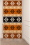 Authentic, Anatolian, Ethnic Patterned Special Design Digital Printed (Single Wing) Modern Stylish Background Curtain