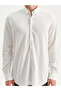 Ecru Slim Fit Men's Long Sleeve Shirt - 3
