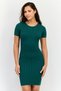 Women Ribbed Bodycon Dress, Green