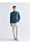 Petrol Regular Fit Long Sleeve Dobby Men's Shirt - 2