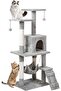 Cat Tree Tower for Indoor Cats — Multi-Level Cat Condo with 4 Sisal Scratching Posts