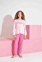 Women's Red Plaid Patterned Thermal Fabric Pajama Set Mother-Daughter Combination Should Be Added to the Cart Individually. - 5