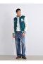 Amazing deals from rmz gi̇yi̇m: green standard fit college collar men's bomber jacket - 2