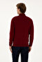 Men's Burgundy Basic Knitwear Cardigan 50307800-Vr014 - 5