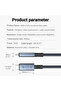 كابل بيانات وشحن سريع USB-C إلى USB-C بطول متر واحد وقوة 240 واط، مزود بشريط لاصق مضفر، يدعم نقل الفيديو بدقة 8K وسرعة نقل بيانات تصل إلى 40 جيجابت في الثانية. - 2