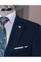 Italian Style Slim Fit Jacket Pant Suit Navy Blue T14392 - 3
