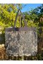 Handmade Women's Shoulder Bag with Leopard Printed Pattern