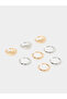 Set of 8 - Solid Cuff Rings - 2