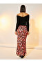 All-Over Floral Print Maxi Skirt - 4