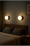 2 Pieces Globe Sconce E-27 Black and White Globe Glass 15 cm Wall Lamp Living Room Corridor Bedroom Hotel ✨   Wall Sconce Modern Sconce Glass Sconce Decorative Sconce E-27 Sconce with Base Living Room Sconce Metal Sconce - 5