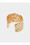 Textured Wide Cuff Bangle - 3